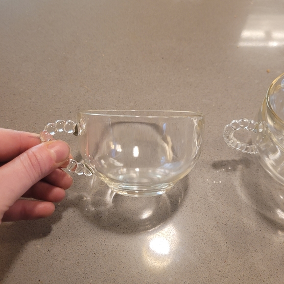 VTG set of 3 Candlewick Clear Punch Cups - Picture 2 of 6